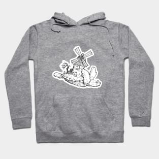 Baby Turtle Town Sticker Hoodie